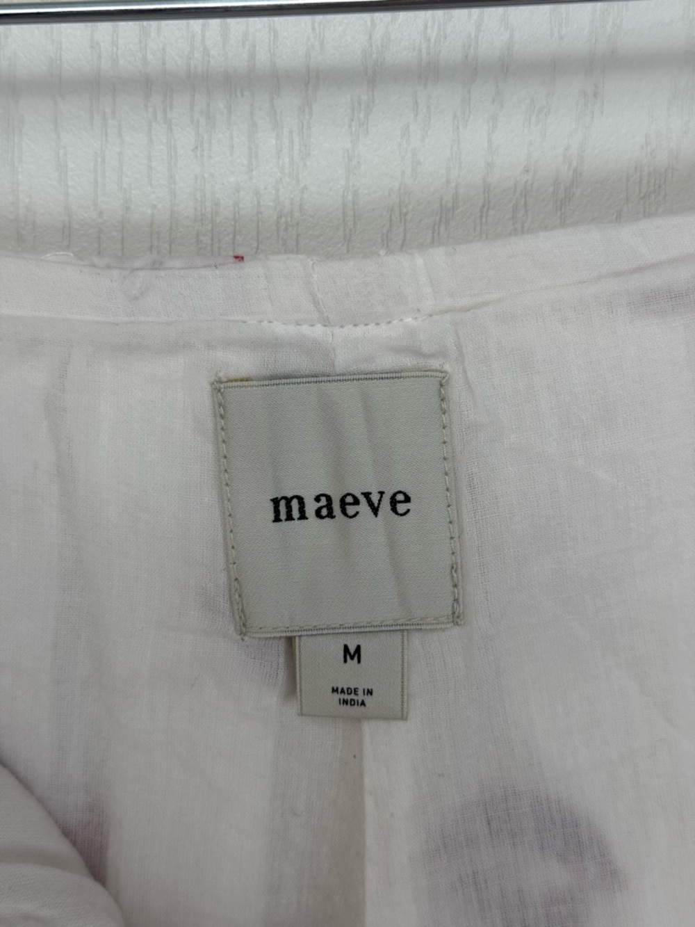 Anthropologie Maeve Bubble Bloomer Shorts Size Medium Lipstick Kiss White Red - Picture 7 of 11